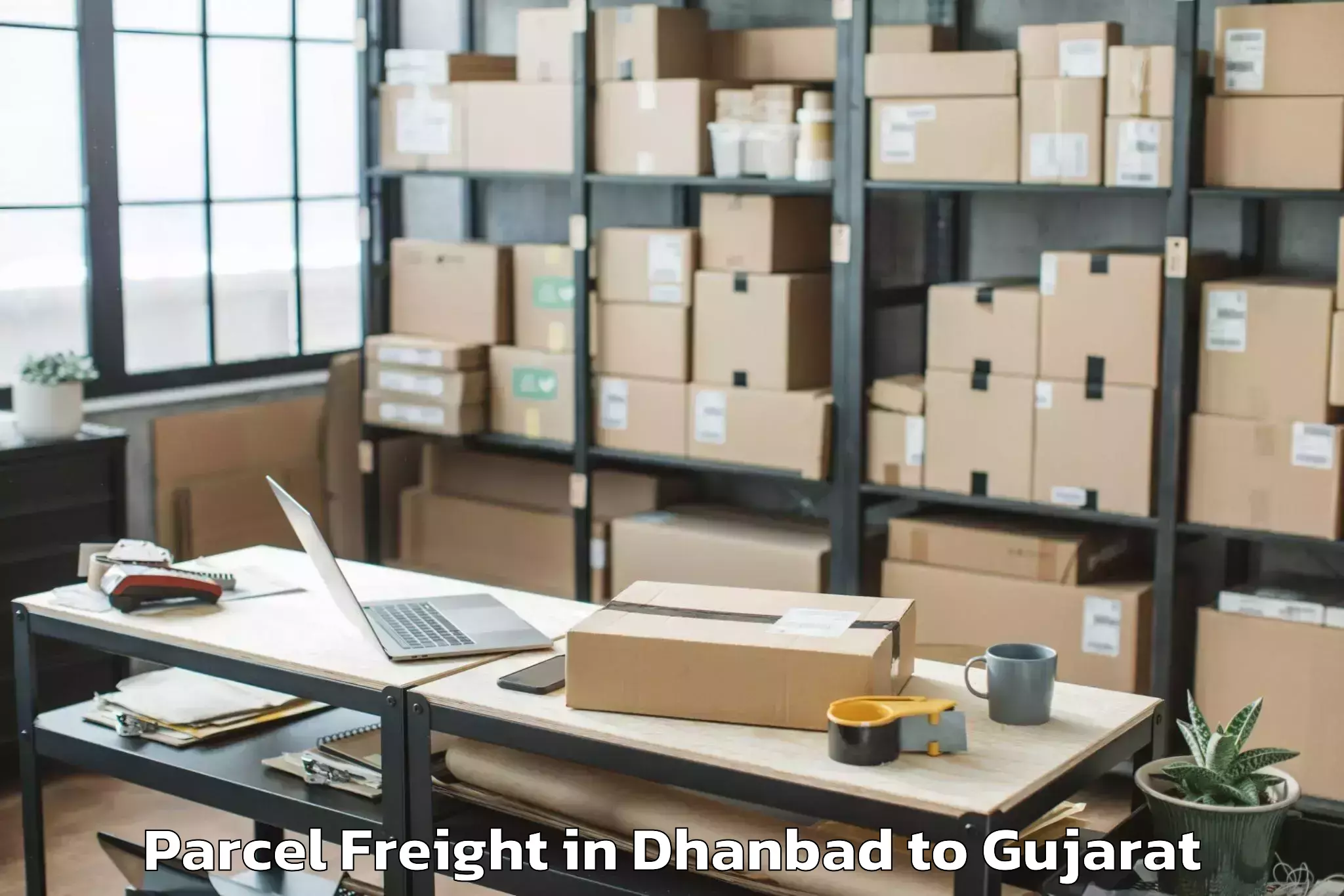 Expert Dhanbad to Santrampur Parcel Freight